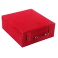 thumbnail image 1 of Kuber Industries Wooden 1 Piece Three Rod Velvet Bangle Storage Box (Maroon) - Ctktc22736, 1 of 4