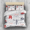 thumbnail image 2 of REALIN The Union Flag Duvet Cover Set The Union Jack Bedding Household Guards Retro Bed Sets 2/3/4PCS Quilt Covers/Sheets/Pillow Shams,Twin/Full/Queen/King, 2 of 5