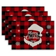 thumbnail image 1 of Árbol de Navidad Muñeco de nieve Papá Noel Reno Manteles individuales lavables resistentes al calor Centros de mesa de cocina, 1 of 5