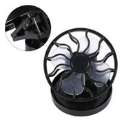 FAGINEY Solar Fan, Electric Mini Clip-on Solar Fan Air Conditioner Cooling Cell Fan Travel Camping Hiking Cooling