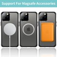 thumbnail image 6 of Allytech Slim Thin Case for iPhone 12 Pro (2020), Compatible with MagSafe Accessories Built-in Screen Protector & Camera Lens Protector Shockproof Magnetic Case for iPhone 12 Pro, Darkblue, 6 of 6