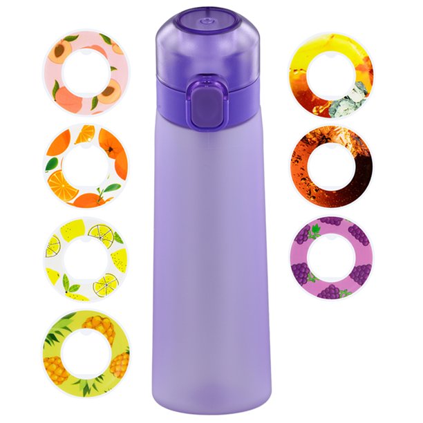 WDOplteas Para 650 Ml Perfumada Con 7 Cápsulas Sabor Sin BPA para Viajes Escalada Senderismo