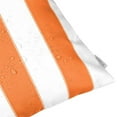 thumbnail image 3 of Homey Cozy Olivia 20-inch Stripe Fabric Outdoor Pillow in Orange, 3 of 5