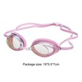 thumbnail image 3 of Gafas de natación selladas Protección UV Elástica para deportes profesionales (Rosa), 3 of 6