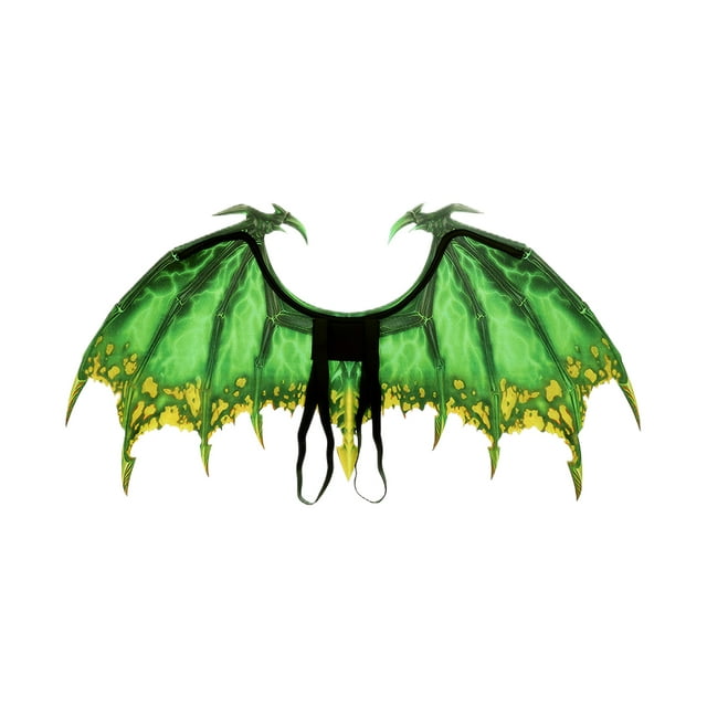 yingyy Party Dragon Wing Accessory Eye-Catching Halloween Decoration For Carnival Animal Costume Green