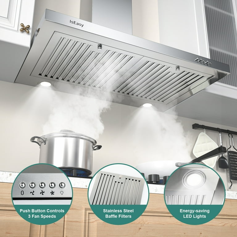 Save $50 on a super nice 36” stainless steel range hood, ducted or