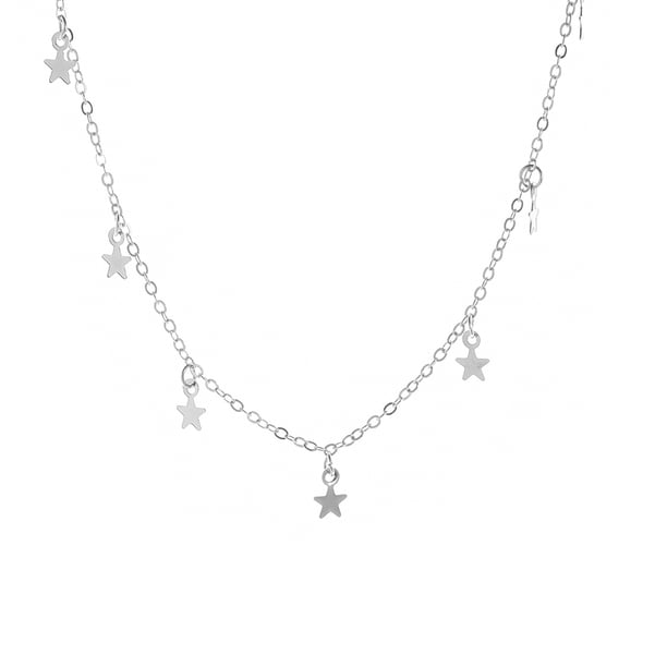 Guardurnaity Collar de cadena Estrellas con estilo Joyería estética Oro Plata Gargantilla universal Collares Regalo del día de San Valentín para Ropa, zapatos y accesorios Miscelánea