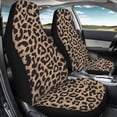 thumbnail image 3 of Yuyamidu Leopard Car Seat Covers Front Seats Anti-Slip Back Fabric Waterproof Car Seat Cover Easy to Install Stretch Polyester Fabric Cover Universal Fit for Most Vehicle, 3 of 7
