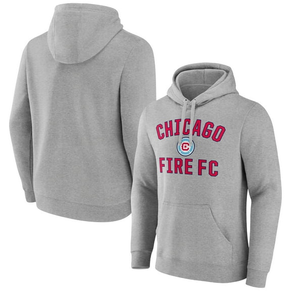 Men's Gray Chicago Fire Victory Arch Pullover Hoodie