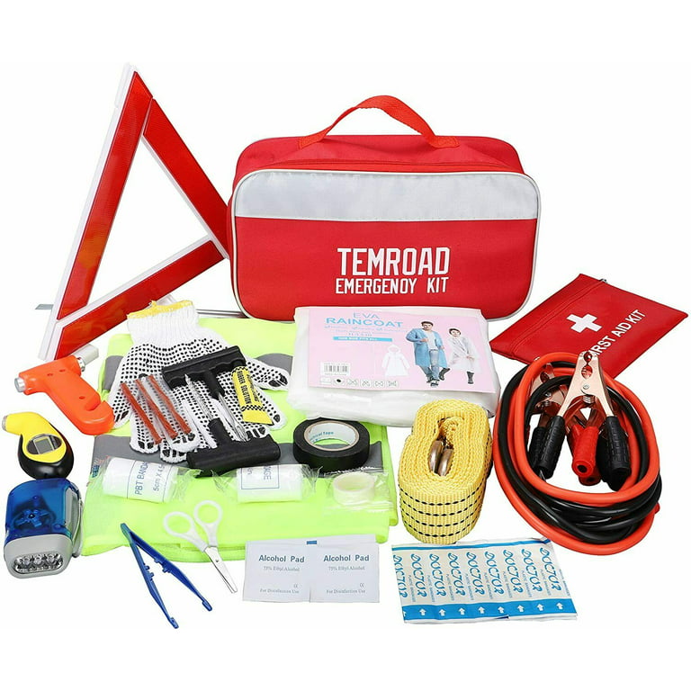 Auto Emergency Kit Car Tool Bag Vehicle Safety Kit Portable Roadside