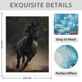 thumbnail image 3 of Diamond Art Kits for Adults - 5d Majestic Black Horse Running Diamond Painting for Adults, Diamond Art for Adults Beginners, Diamond Painting Kits for Adults for Home Wall Decor, 3 of 7