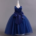 thumbnail image 5 of Girl Tulle Tutu Gown Flower Girl's Sleeveless Lace Princess Dresses with Big Bowknow Party Ball Tulle Pageant Gowns for Wedding, Birthday - 3-12T, 5 of 5