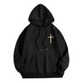 thumbnail image 7 of Aobny Jesus Light Weight Hoodies Men Hooded Christian Black Shirt Men Mens Big and Tall T Shirts,M, 7 of 7