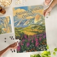 thumbnail image 4 of Lantern Press 1000 Piece Jigsaw Puzzle, Steamboat Springs, Colorado, Flatirons, Oil Painting, 4 of 5