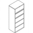 thumbnail image 3 of 5 Drawers Lateral Lockable Filing Cabinet, Charcoal, 3 of 3