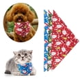 thumbnail image 5 of 2 piezas Navidad mascota escupir toalla Perro toallita algodón estampado gato bufanda babero MFZFUKR CPB-US-FXT43-2, 5 of 5