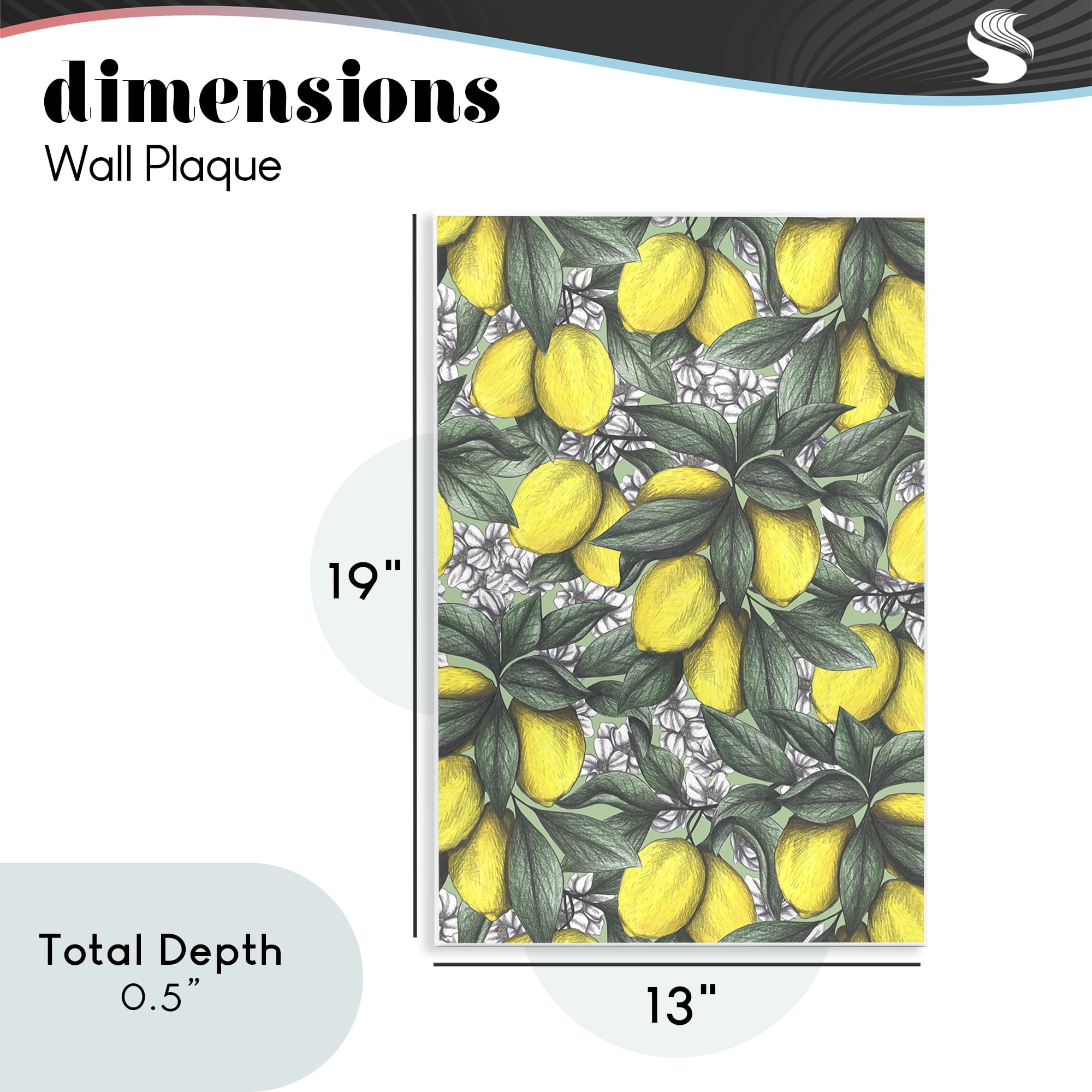 Under The Lemon Tree Wall Plaque Art, design by Cecilia Battaini