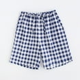 thumbnail image 2 of JTieacloth Men's Sleep Tops Shorts Thin Pajamas Men's Pants Casual Home Pants Blue, 2 of 3