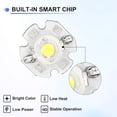 thumbnail image 4 of Bombilla LED de alta potencia 5 Pcs - Blanco frío 6000K 600-700mA Luz LED con base de aluminio, 4 of 6