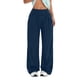 thumbnail image 2 of HongQid Wide Leg Yoga Pants for Women Casual Loose Cozy Sweatpants High Waisted Lounge Pajama Flowy Pants With Pockets, 2 of 4