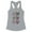 Heather Grey, variant on Puppy Ho Ho Ho Tank Top Fitted Racerback Women's Large White