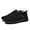 Black, variant on Woobling Men's Sneakers Flat Athletic Shoes Round Toe Trainers Non-Slip Walking Shoe Black 10