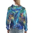 thumbnail image 7 of Kdxio Colorful Winged Dolphin Print Womens Oversized Hoodies Sweatshirts Hooded Pullover Tops Sweaters Casual-X-Large, 7 of 7