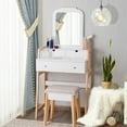 thumbnail image 5 of Costway Makeup Vanity Table Dressing table Cushioned Stool Set, 5 of 12