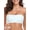 White, variant on Women’s Strapless Bikini Top Tie Back Lace Up Bandeau Bikini Swimsuits for Women Color Block Bathing Suit Top Only