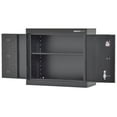 thumbnail image 4 of Muscle Rack 30"W x 12"D x 26"H Welded Wall Mount Storage Cabinet - Matte Black Finish, 4 of 4