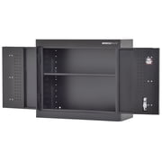 Muscle Rack 30W x 12D x 26H Welded Wall Mount Storage Cabinet - Matte Black Finish