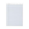 TOPS Products Wide Rule Legal Pads, 8 1/2 x 11 3/4 in, Gray, 50 Sheets, 12 Count