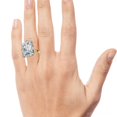 thumbnail image 6 of Pompeii Certified 11Ct Radiant Diamond Solitaire Engagement Ring 14k Gold/Pt Lab Grown, 6 of 7