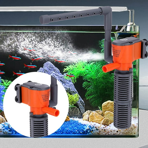 Flmtop Aquarium Protein Skimmer Oxygen Supply Adjustable Port Plastic Small  Fish Tank Filter for Supermarket