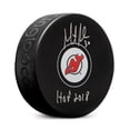 thumbnail image 1 of Martin Brodeur Signé New Chandail Devils Hockey Rondelle avec HOF Note, 1 of 2
