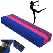 Folding Gymnastics Balance Beam Horizontal Bar Home Gym Training Balance Beam balance beam for kids Blue