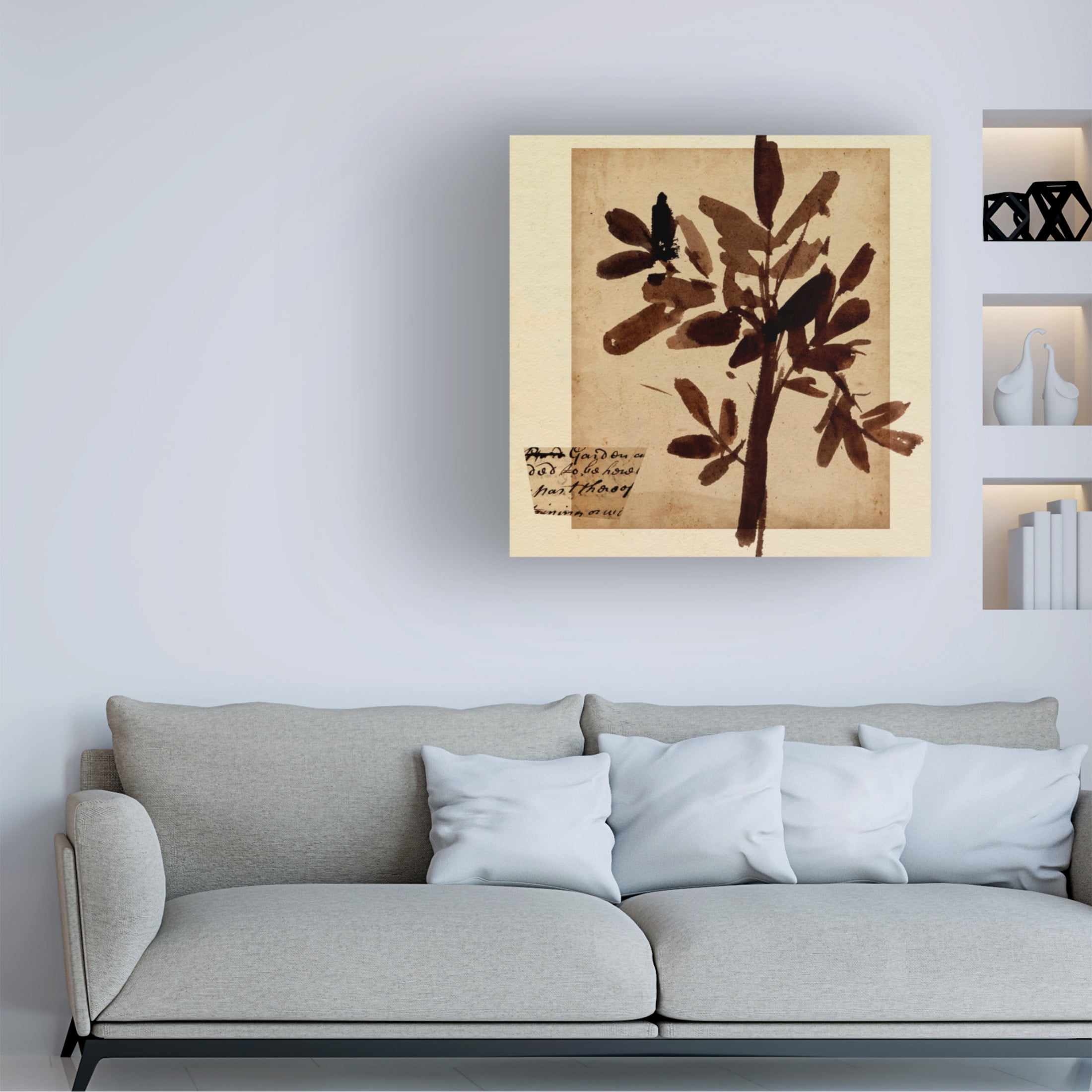 Canvas Wall Art - Melissa Wang 'Last Memory I' Wall Art for Living Room, Bedroom, or Office Décor by Trademark Fine Art - 18 x 18 Inches