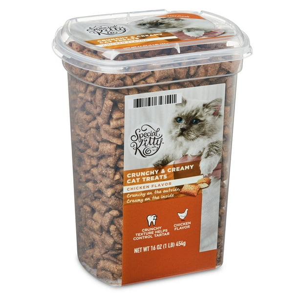 Special Kitty Crunchy & Creamy Chicken Flavor Cat Treats, 16 oz