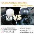thumbnail image 3 of Round Ball Shift Knob Universal Gear Shift Knob 5 6 Speed for Manual Automatic Vehicles with Adapters (Pure White), 3 of 7