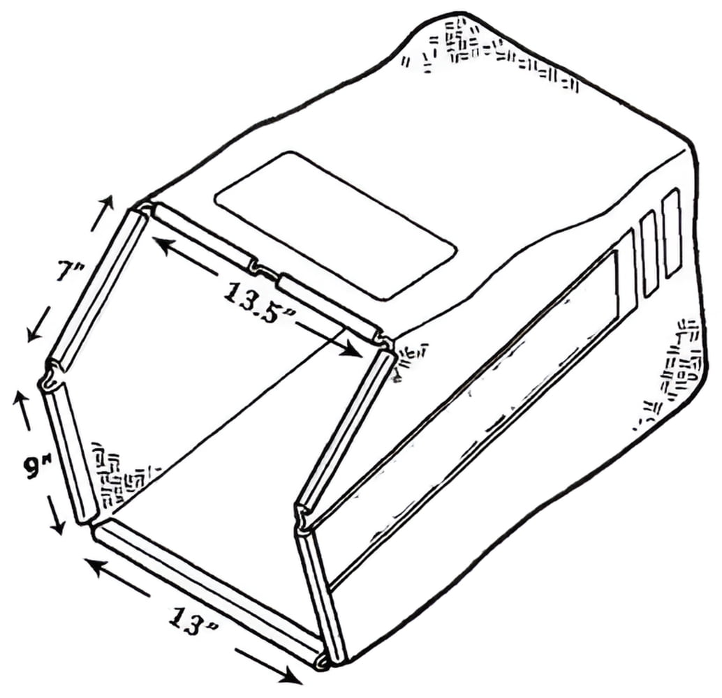 Lawn Mower Replacement Bag for Honda HRC216, Replaces Honda 81320-VK6-000 Fabric Grass Bag, Suitable for The Honda HRC216PDA, HRC216HDA, HRC216HXA