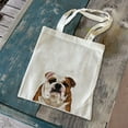 thumbnail image 7 of WIRESTER 14.17 x 12.2 inches Cotton Tote Bag Reusable Grocery Shopping Cloth Bags - English Bulldog, 7 of 7