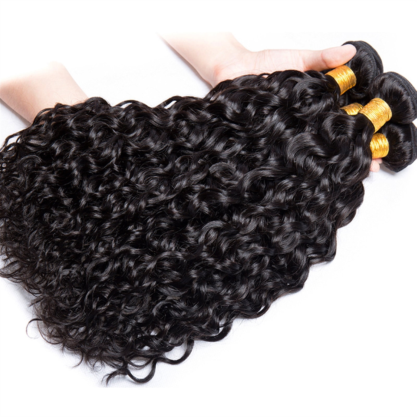 Water Wave Human Hair Bundles 12A Brazilian Human Hair Weave 1/3/4PC Natural Black Curly Hair 100g/pc Virgin Hair Extensions Natural