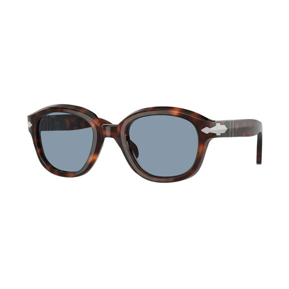 Persol Women's 0Po0060s Rounded Tortoiseshell Sunglasses With Silver Arrow Detail Brown