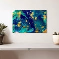 thumbnail image 2 of Elephant Stock Marble Flow Abstract Wall Art - Horizontal Canvas Wall Art - Living Room Wall Decor - Abstract Canvas - Teal And Blue Decor - 12" x 8", 2 of 8