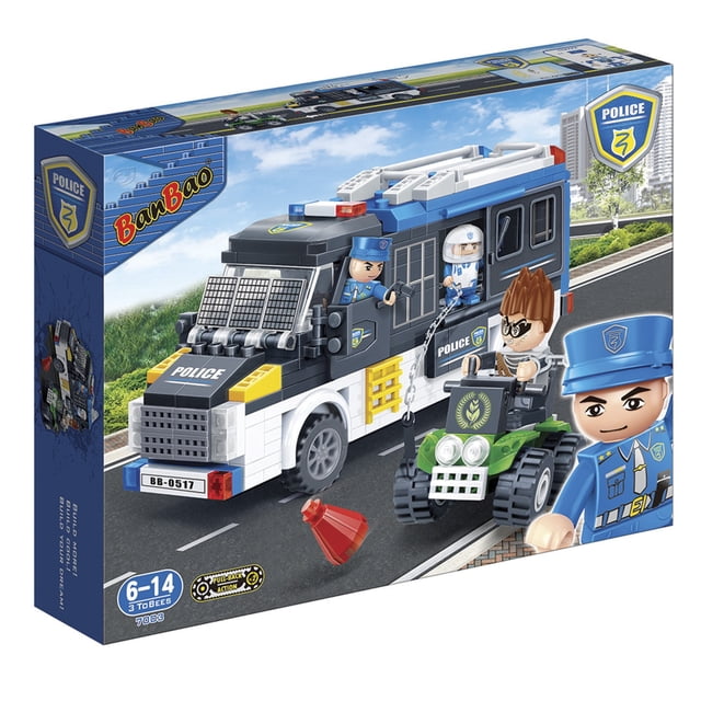 Kit de construcción de furgón policial BanBao de 325 piezas