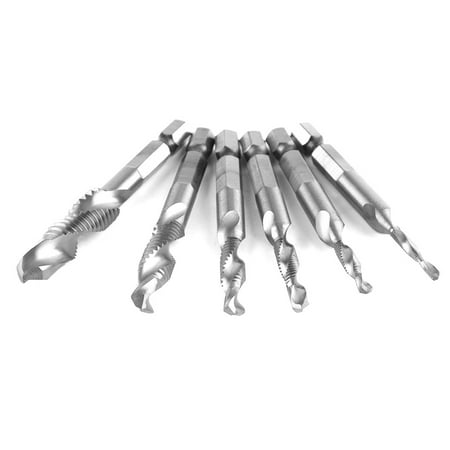 

Screw Tap Drill Bit Tap Drill Bits 6pcs M3-M10 Tin Alloy For Woodworking Zinc Alloy
