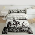 thumbnail image 2 of Manfei Western Cowboy Queen Comforter Set,Rustic Farm Animal Bedding Sets,Country Farmhouse Lodge Bedding Comforter Set For Boys Teens,Super Cozy Room Decor Reversible,3-Piece, 2 of 8