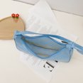 thumbnail image 4 of Btafrte Bolso Tote Nailon Color Liso para Mujer Bolso Con Asa Superior Y en Forma Media (azul), 4 of 9