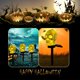 thumbnail image 5 of Luces Halloween Al Aire Libre Cabeza Esqueleto Cuervo LED Calabaza Aterradora, 5 of 9