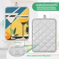 thumbnail image 6 of Yayeee Pot Holders Kitchen Heat Resistant with Pocket 7"x9.8" Cotton Oven Cooking Hot Pads, Yellow Glasses, 6 of 7